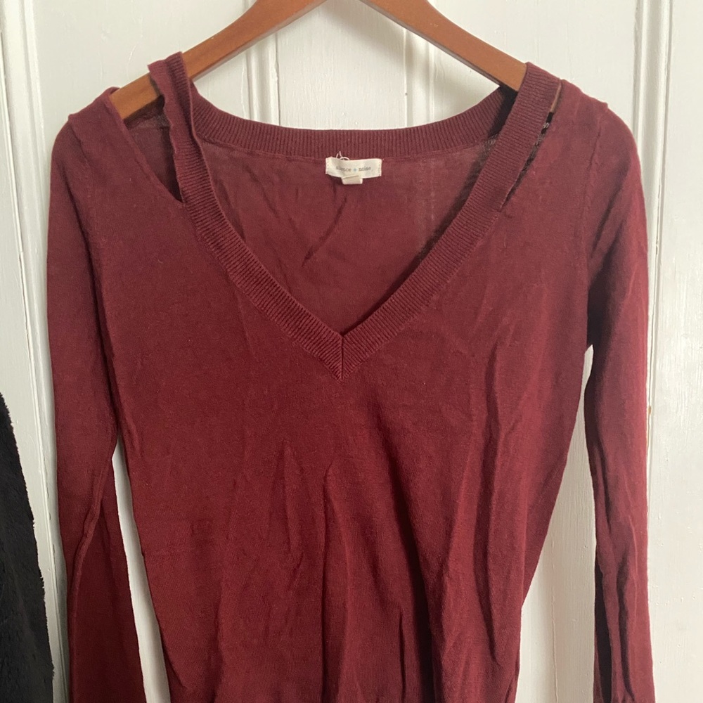 Silence + Noise Split Neck Sweater